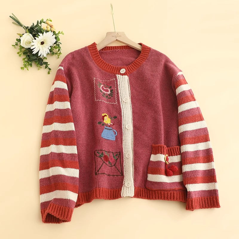 Mori Kei Embroidered Cardigan– The Cottagecore