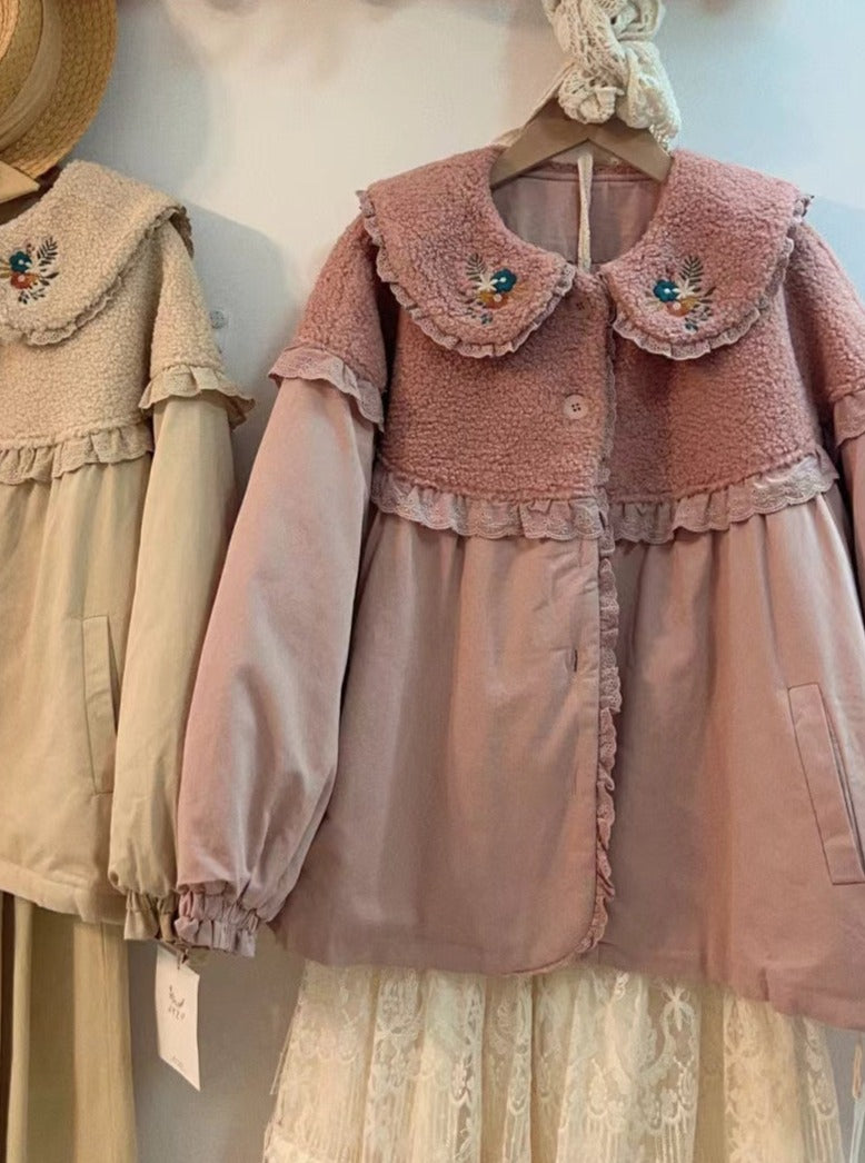 Warm Fleece Quilted Jacket The Cottagecore