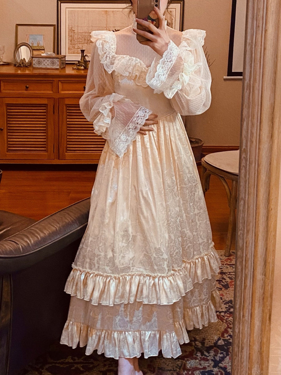 Royalcore Embroidered Lace Dress