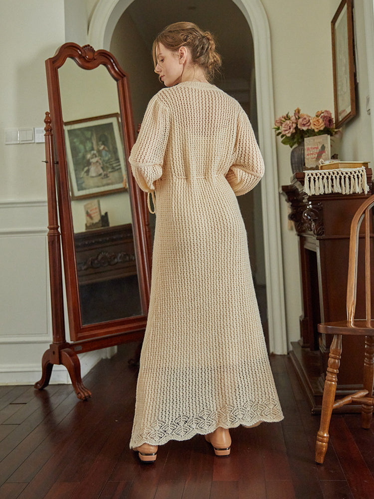 Hand Embroidered Knit Dress– The Cottagecore
