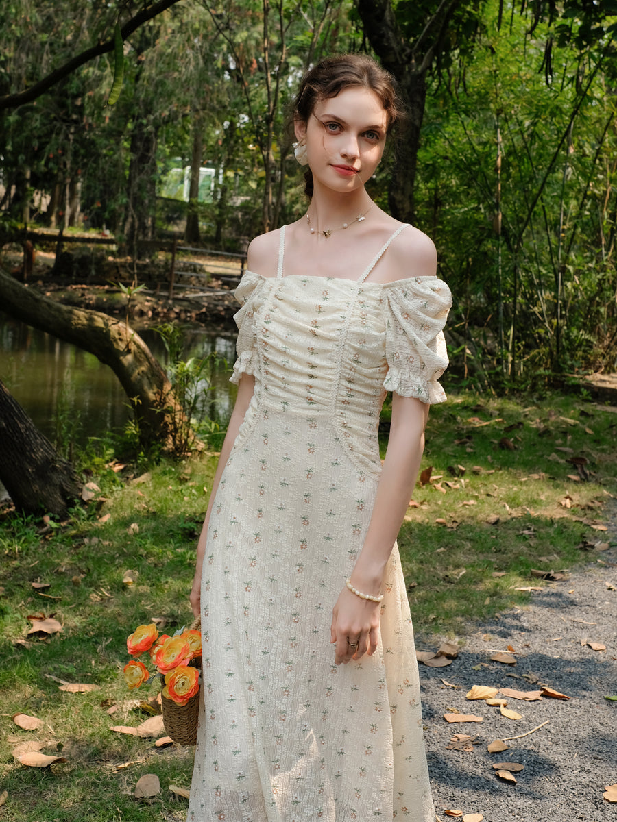 Cottagecore Pleated 2 Way Dress– The Cottagecore