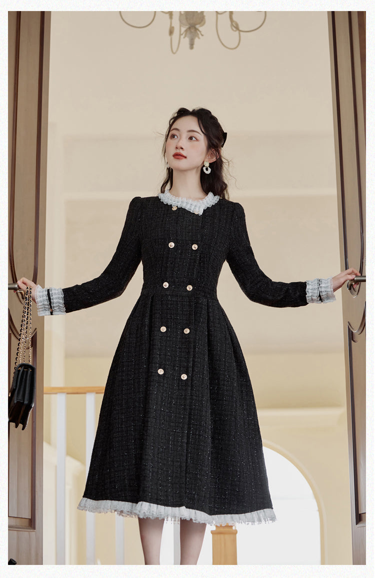 Vintage Elegant Black Dress