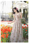 Romantic Flared Floral Dress