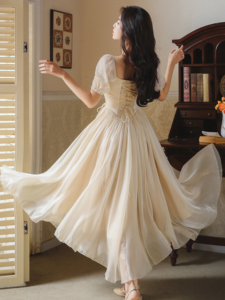 Lace Up Fairy Dress The Cottagecore Lace Up Fairy Dress The Cottagecore