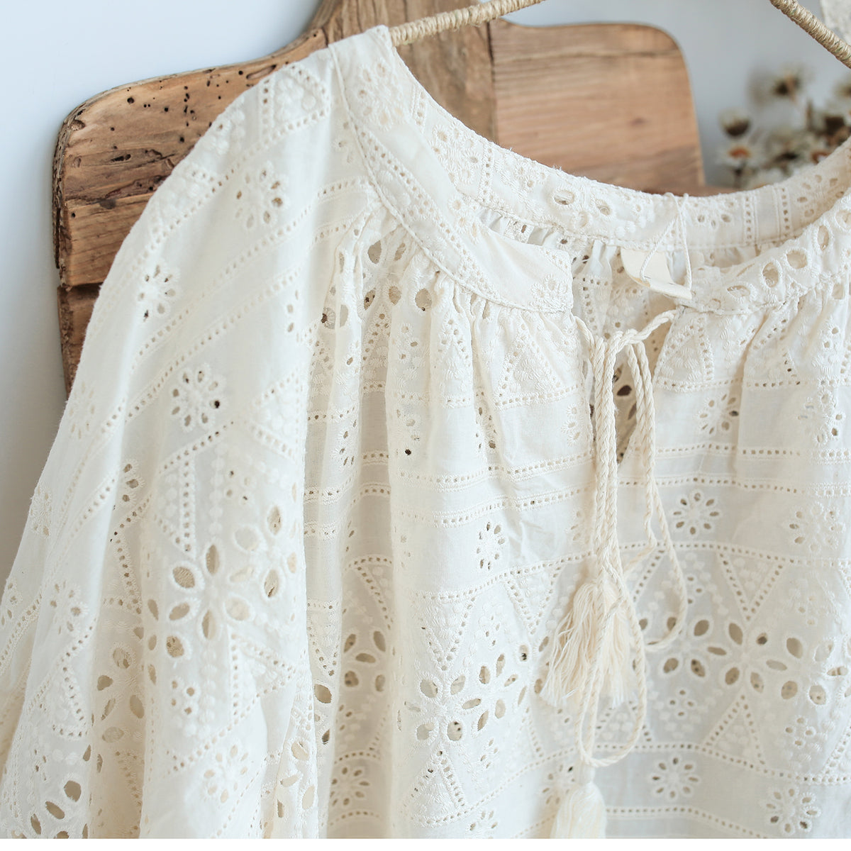 Pure Cotton Eyelet Lace Top The Cottagecore