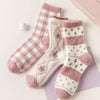 Pink Warm Fluffy Socks Set