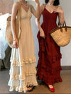 Romantic Built-In Bra Maxi Vacation Dress