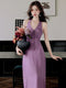 Halter Neck Polka Dot Dress
