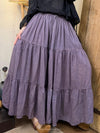 100% Ramie Drawstring Skirt
