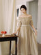 Medieval Lace Up Vest + Off Shoulder Dress