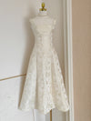 Butterfly Jacquard Fit & Flare Dress