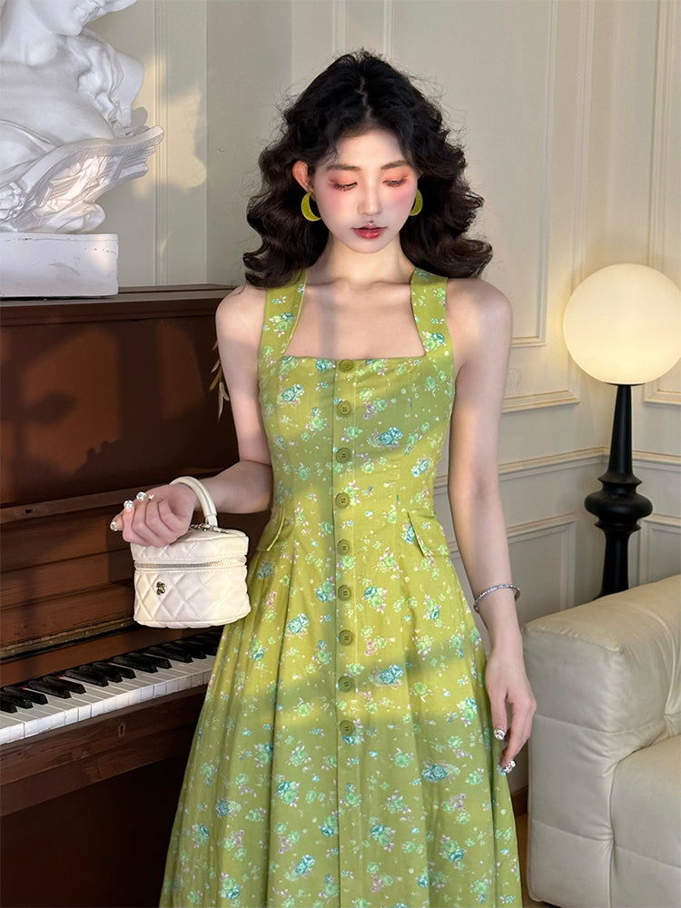Green Floral Dress– The Cottagecore