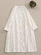 Lace Collar Embroidered Dress
