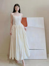 White Embroidered Lace Slip Dress