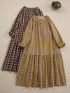 Cotton Plaid Dress