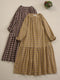 Cotton Plaid Dress