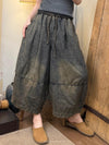 Drawstring Wide Leg Crop Jeans