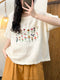 Floral Embroidery T Shirt