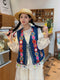 Cute Ethnic Style Denim Vest