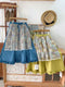 Prairie Style Fake 2pcs Skirt