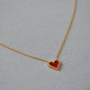 Vintage Enamel Heart Necklace