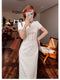 Pure Cotton Lace Embroidered Dress