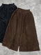 Loose Wide Leg Corduroy Pants