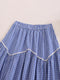 Cotton Plaid Skirt