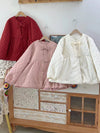 Cute Bow A Shape Quilted Coat