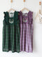 Cute Flared Sleeves Corduroy Pinafore Dress