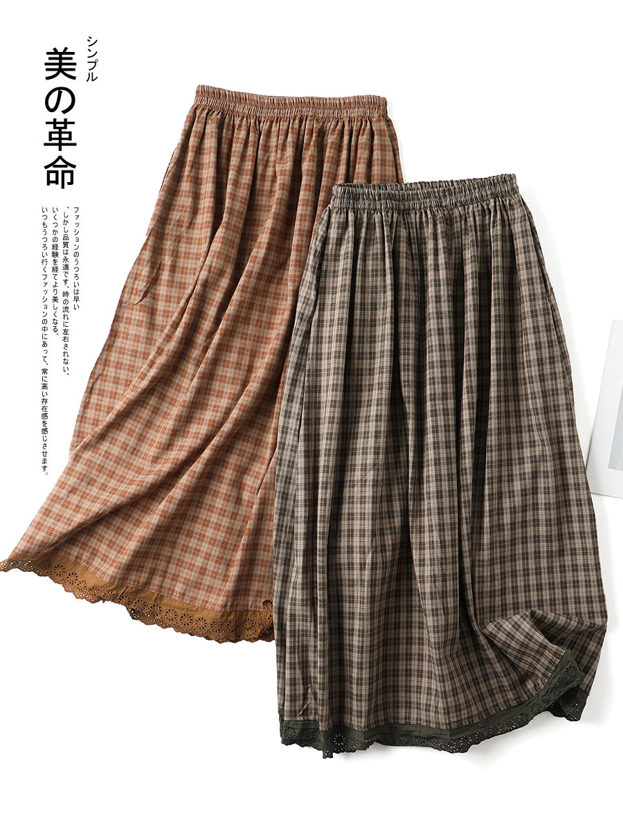 Spring Plaid Skirt– The Cottagecore