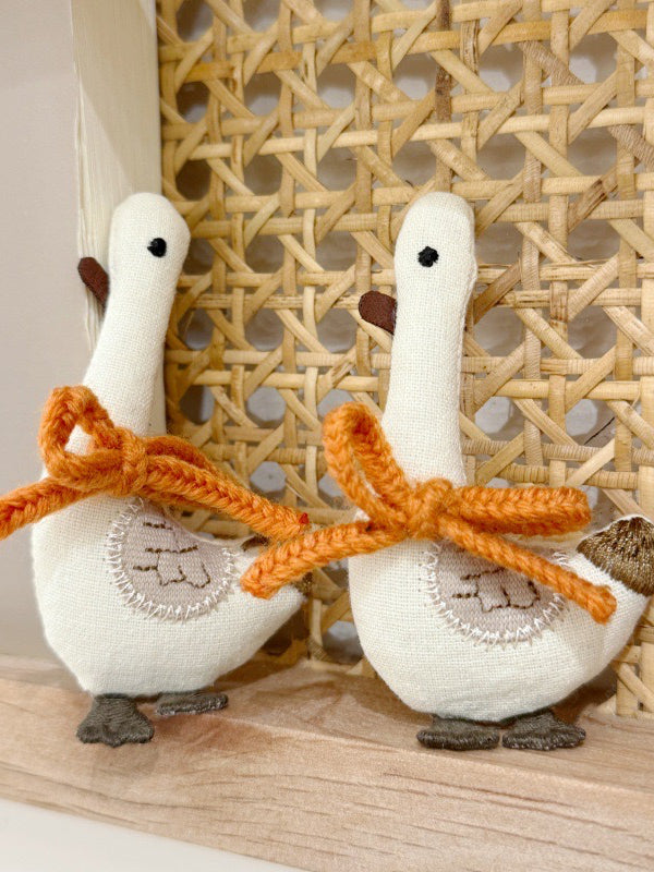 Super Cute White Goose Brooch– The Cottagecore