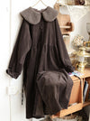 Fleece Collar Corduroy Dress/Coat