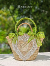 Handmade Swan Straw Bag