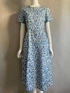 Vintage Round Neck Floral Dress