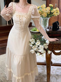 Royalcore Lace Trim Dress