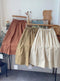 Cotton Solid Color Skirt