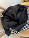Linen Checkered Bag