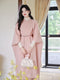 Romantic Caped Coat + Knitted Top + Overall Dress 3pcs Set (Belt Included)