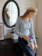 Slim Fit Tulle Neck T Shirt