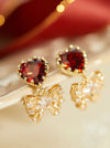 CZ Diamonds Bow Earrings