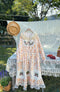 Mori Girl Cute Embroidered Drawstring Dress