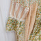 Bell Sleeve Floral Patchwork Dress