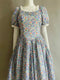 Vintage Floral Frint Puffy Dress