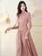 Elegant Solid Color Slim Knit Dress