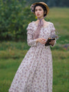Period Drama Floral Dress