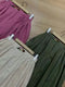 Solid Color Linen Bloomers