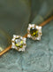 Rhombus Zircon Earrings