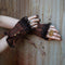 Fingerless Lace Trim Gloves