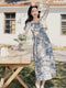 Romantic Floral Slip Dress + Knit Cardigan